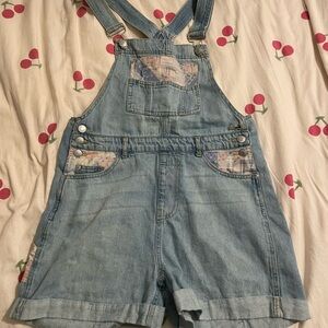 Forever 21 Light Blue Denim Overalls